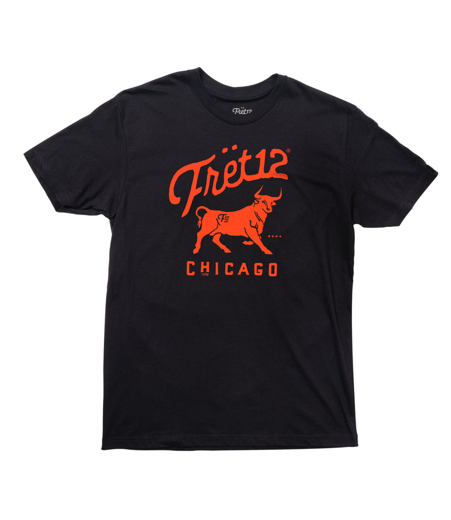 CHICAGO STOCKYARDS TEE - BLACK