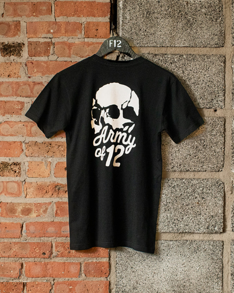 ARMY OF 12 TEE - BLACK