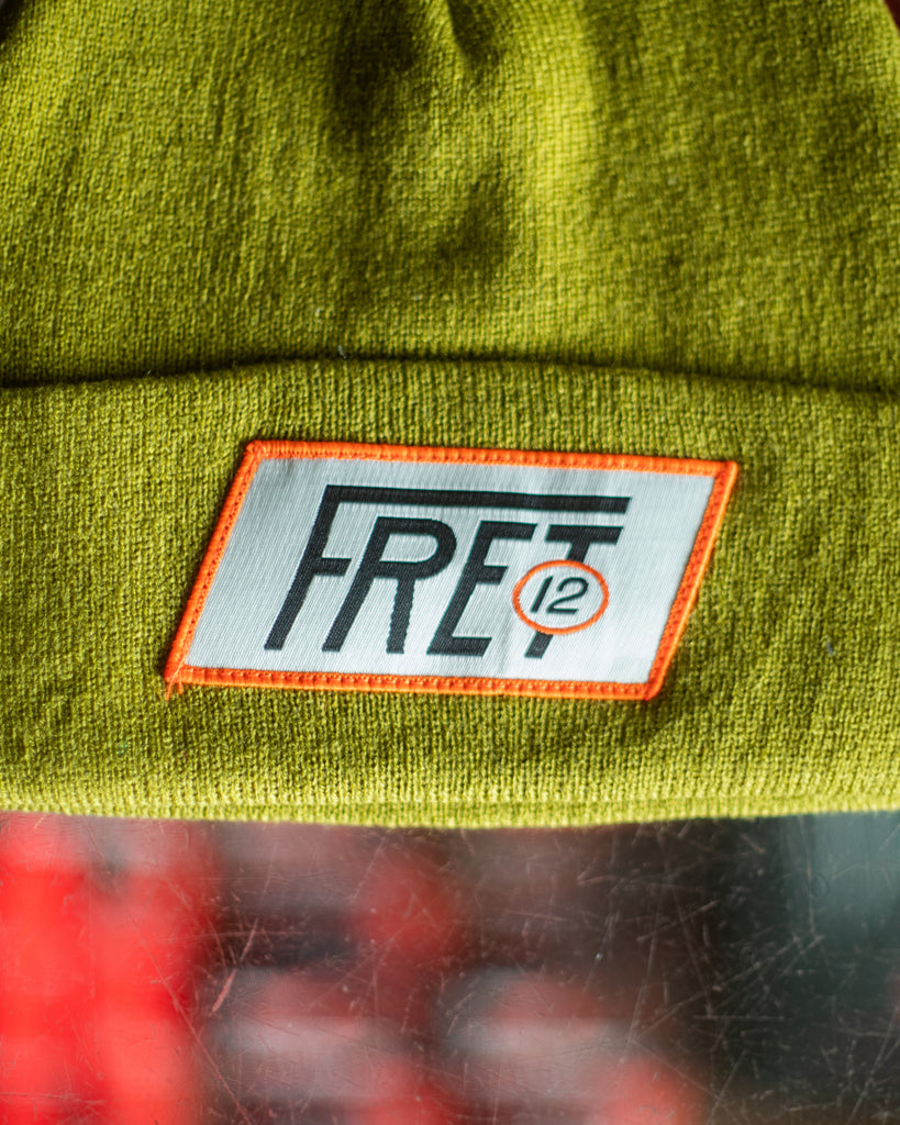 RACER LOGO BEANIE - DARK LIME