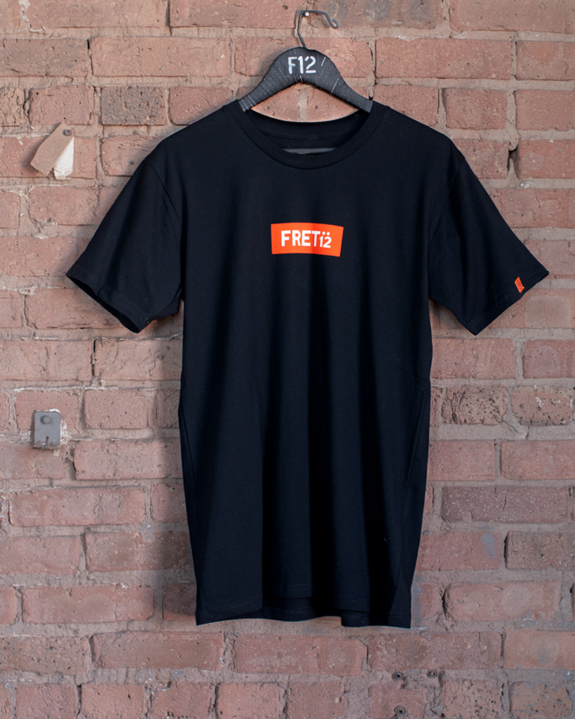 FRET12 BOX LOGO TEE - BLACK