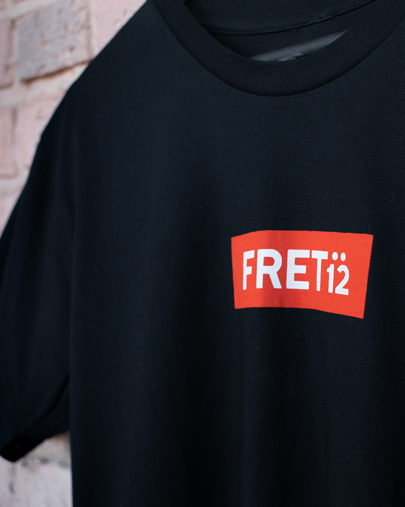 FRET12 BOX LOGO TEE - BLACK