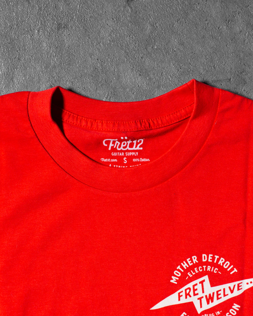 ELECTRIC DETROIT WINGS TEE - RED