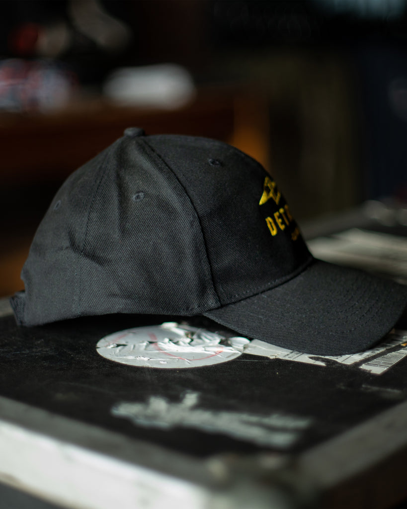 FRET TWELVE ELECTRIC DETROIT BOLT 6 PANEL HAT – BLACK