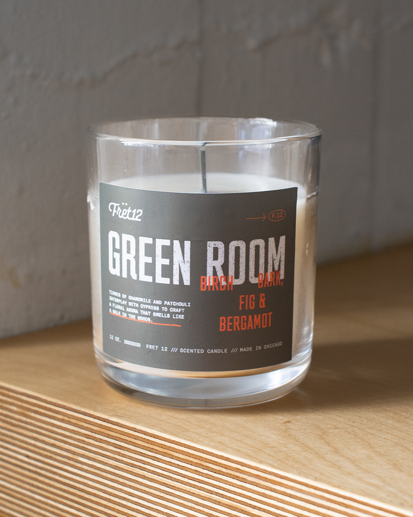 GREEN ROOM FRET12 CANDLE – LARGE 12 OZ