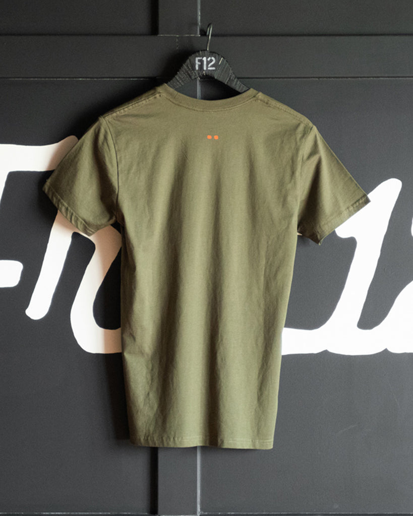 FRET12 SCRIPT LOGO TEE - ARMY