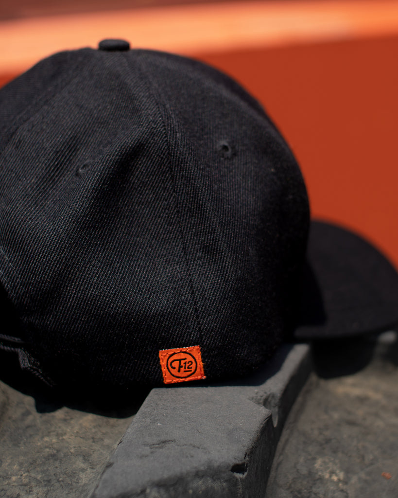 SHOP PATCH 6 PANEL HAT – BLACK