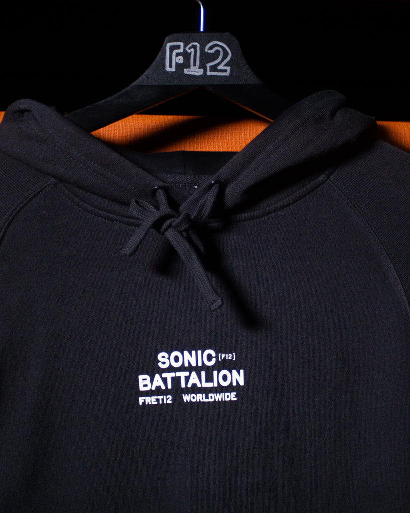 SONIC BATTALION HOODIE- BLACK