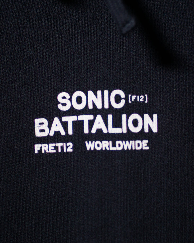 SONIC BATTALION HOODIE- BLACK