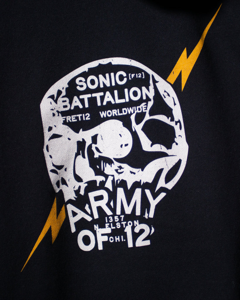 SONIC BATTALION HOODIE- BLACK