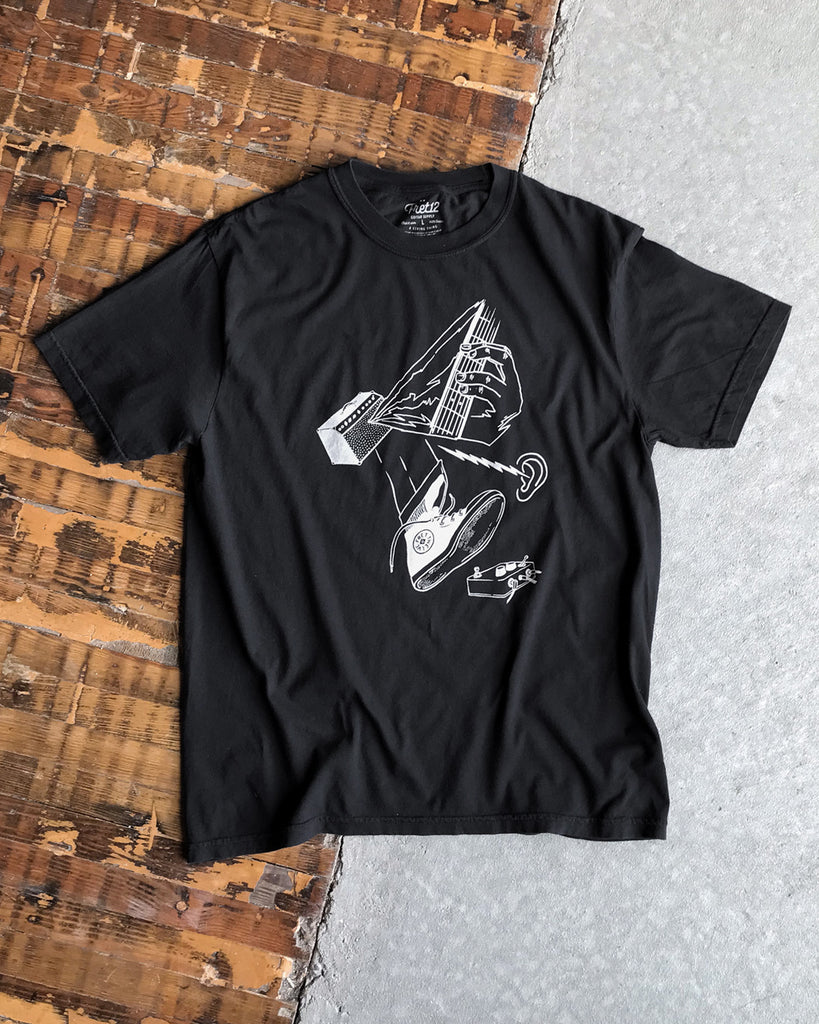 LOUD TEE FRONT - BLACK