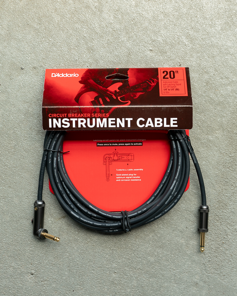 D'Addario CIRCUIT BREAKER INSTRUMENT CABLE