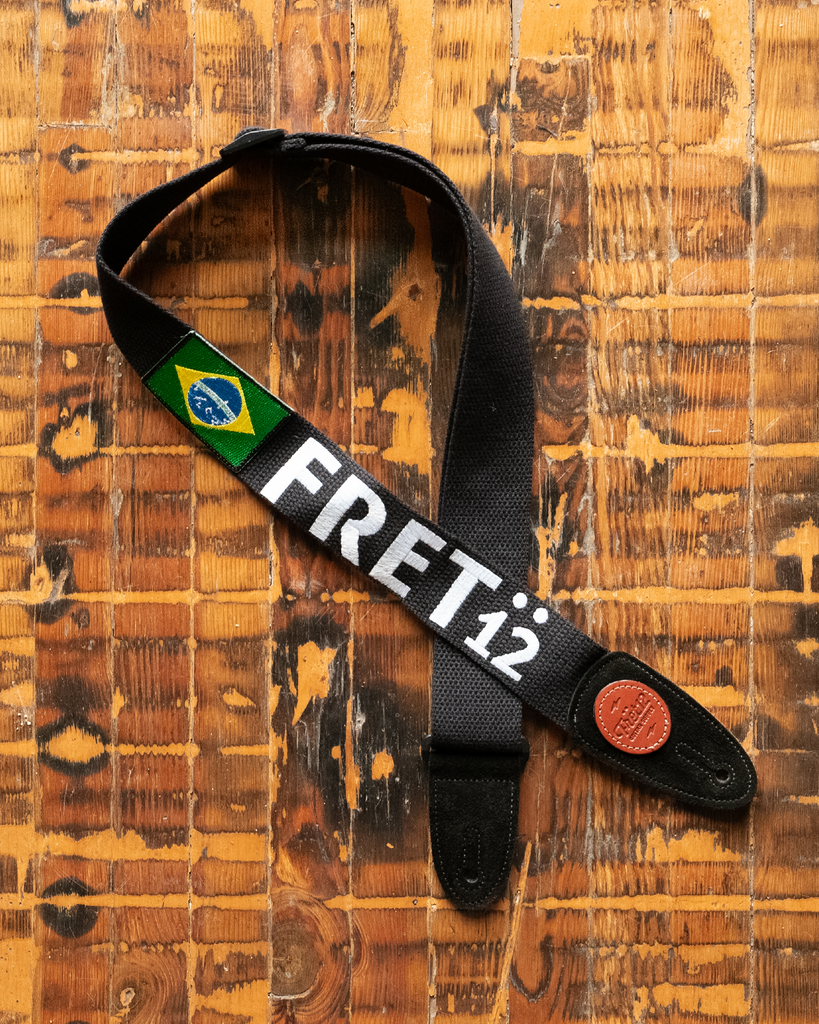 FRET12 BRAZIL FLAG GUITAR STRAP