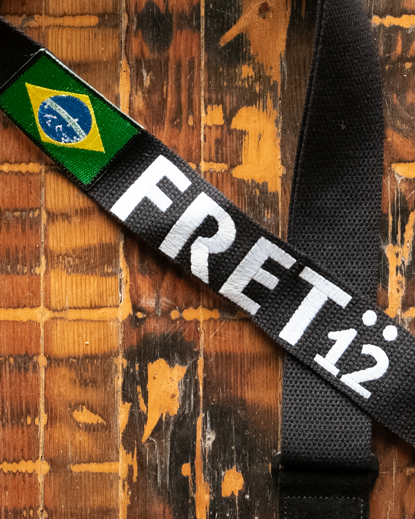 FRET12 BRAZIL FLAG GUITAR STRAP