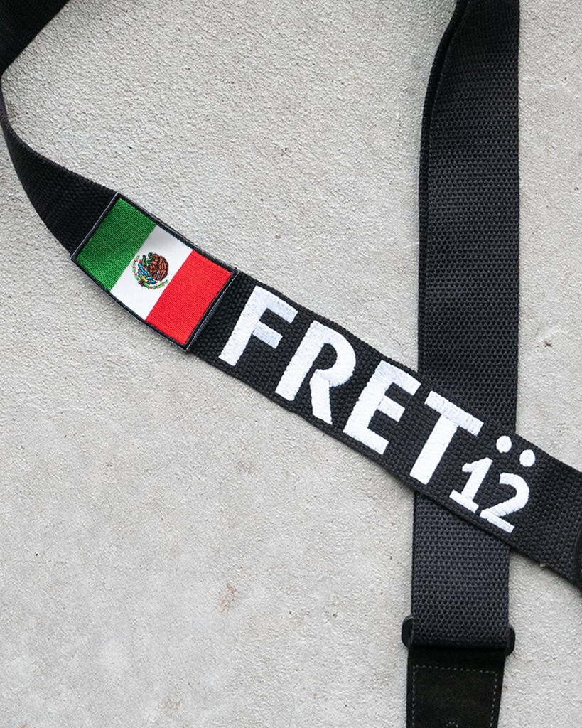 FRET12 MEXICO FLAG GUITAR STRAP