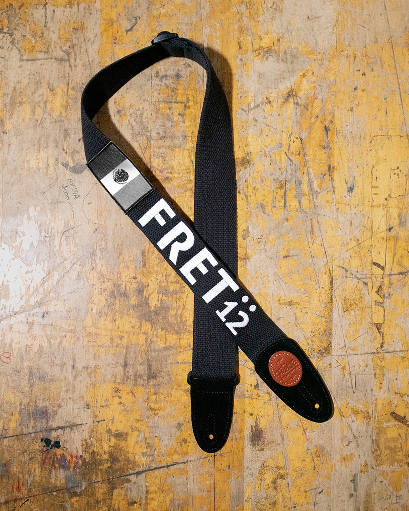 FRET12 MONOCHROME MEXICO FLAG GUITAR STRAP