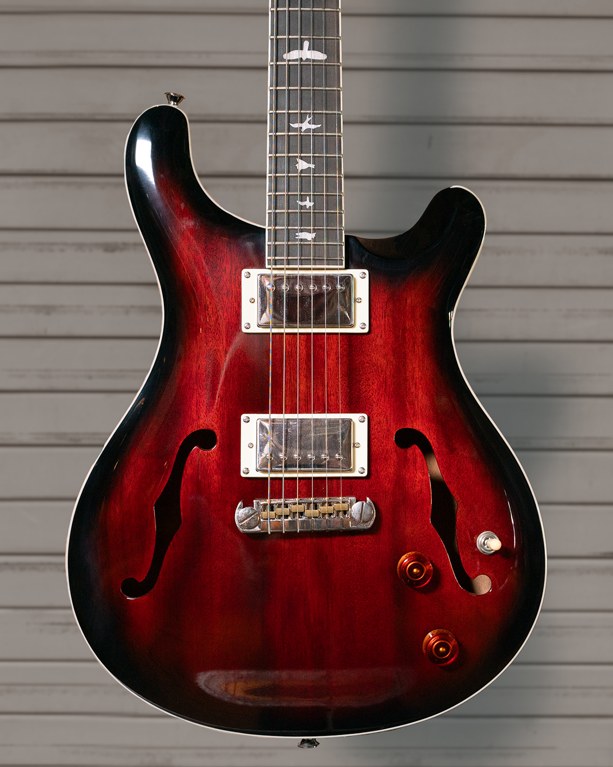 PRS SE Hollowbody Standard - Fire Red Burst