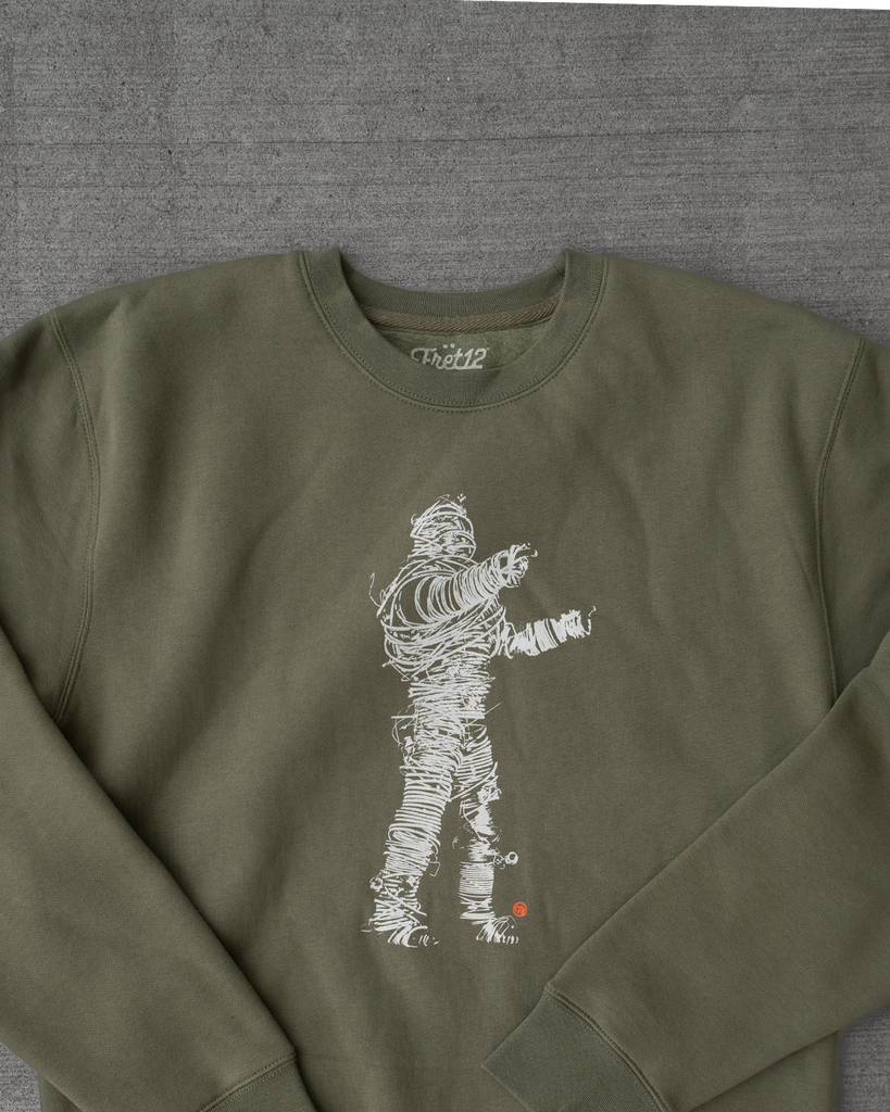 STRING THING CREW NECK - ARMY