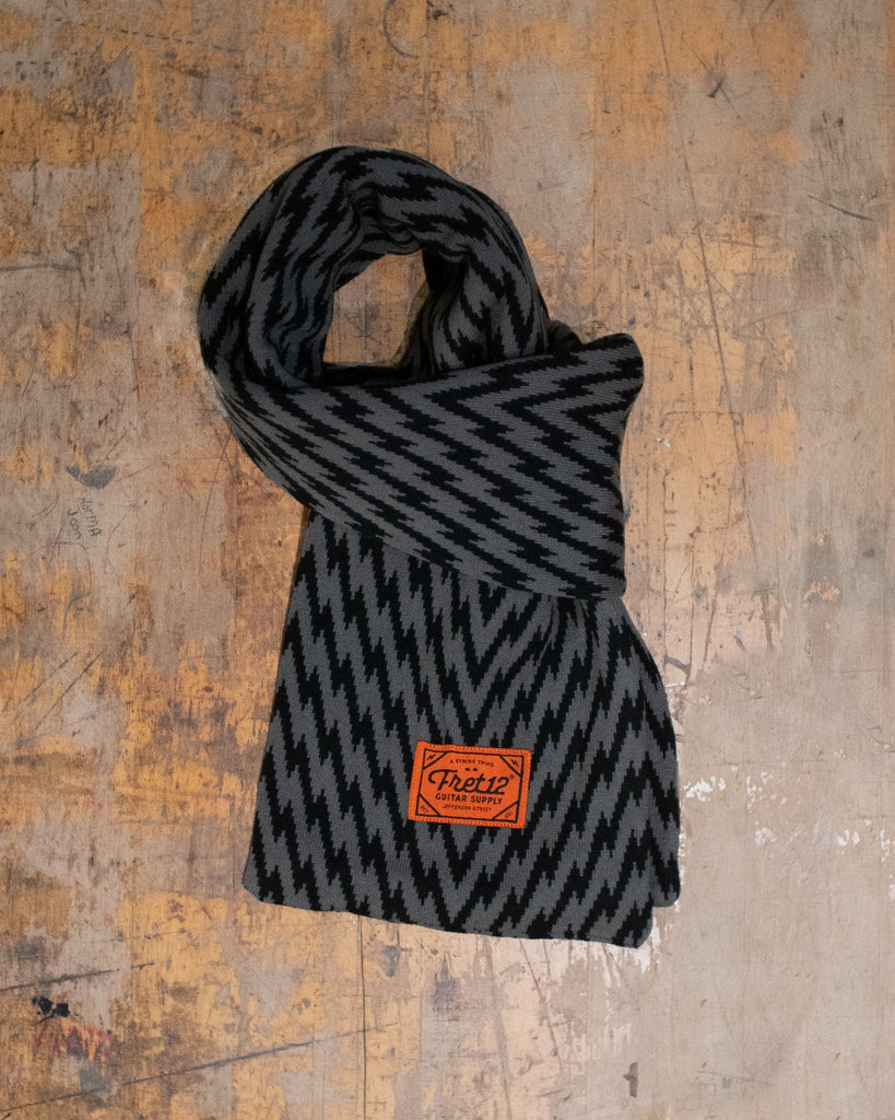 BOLT SCARF - BLACK/GREY