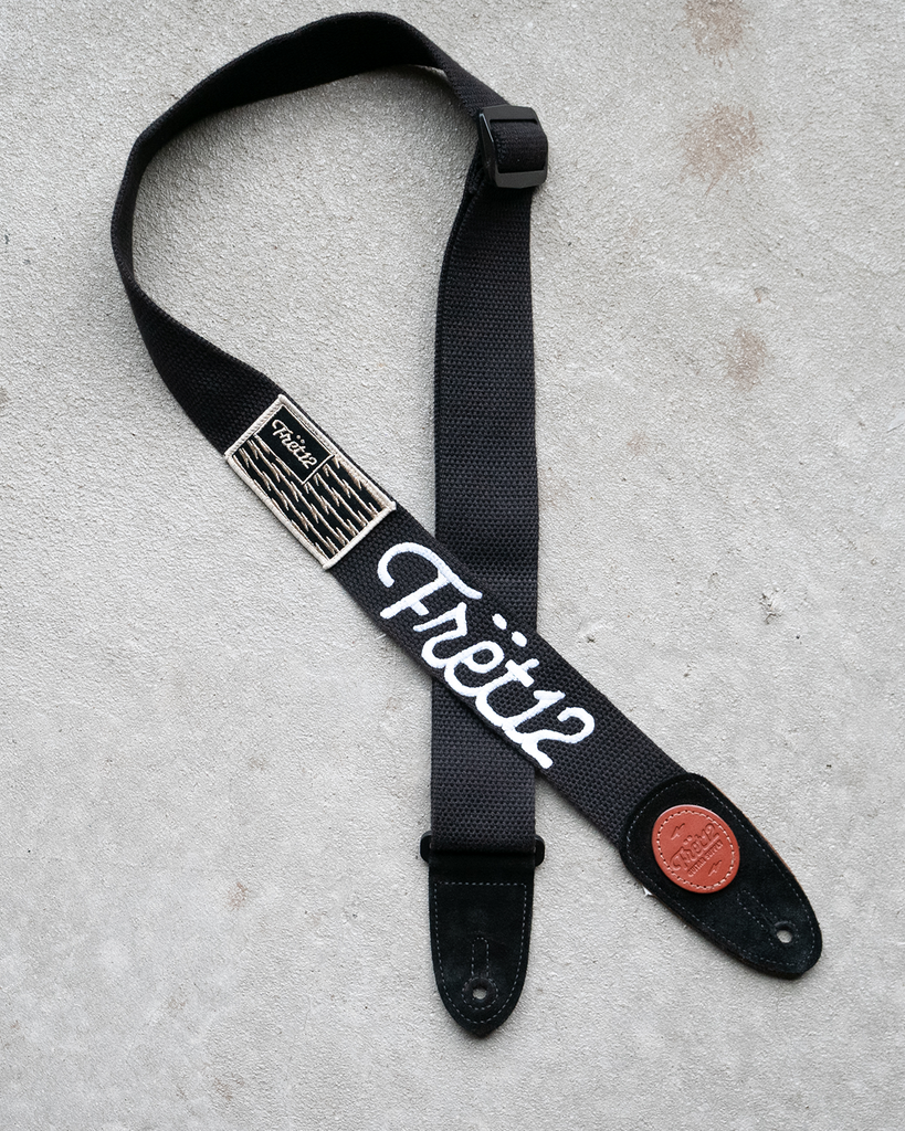 FRET12 SCRIPT ELECTRIC FLAG GUITAR STRAP