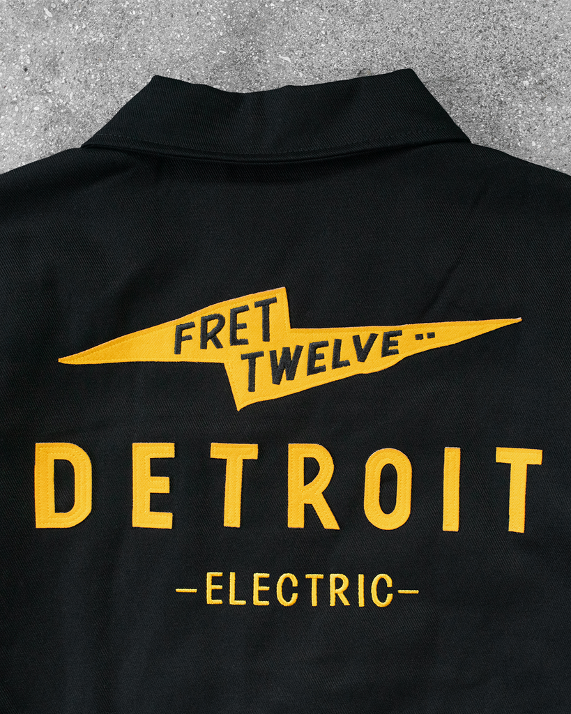 FRET12 ELECTRIC DETROIT BOLT WORK JACKET - BLACK