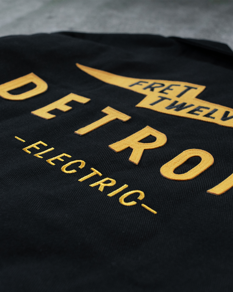 FRET12 ELECTRIC DETROIT BOLT WORK JACKET - BLACK