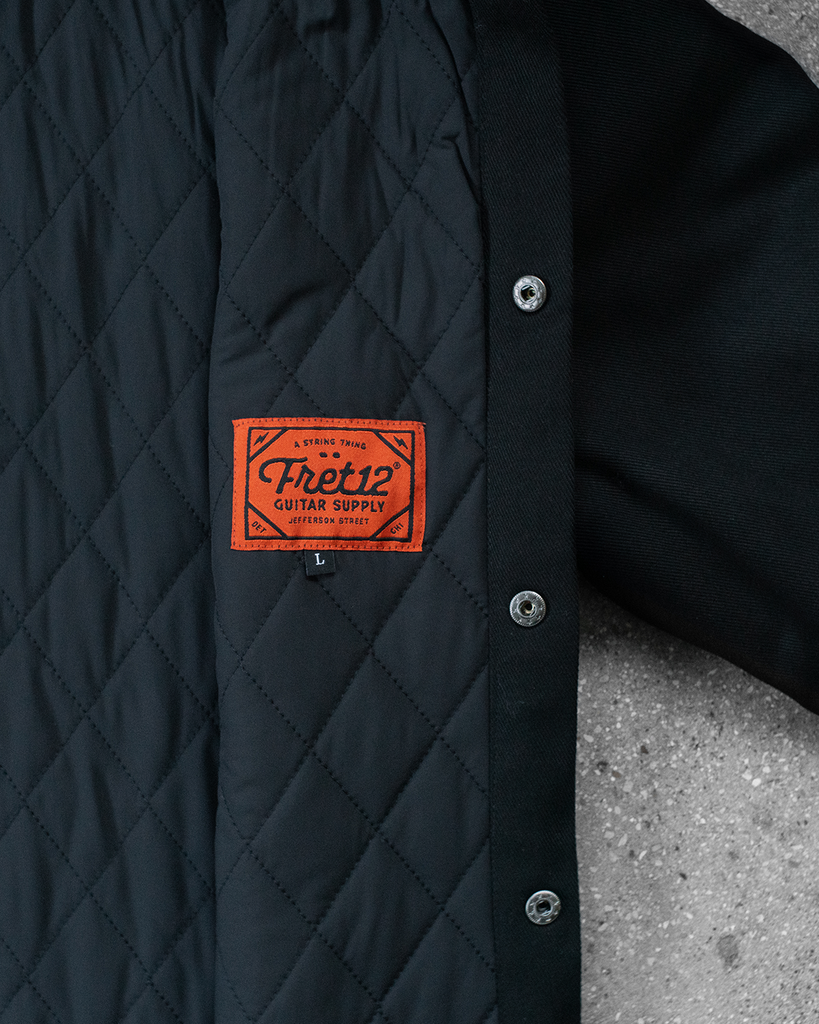 FRET12 - GUITAR SUPPLY WORK JACKET - BLACK