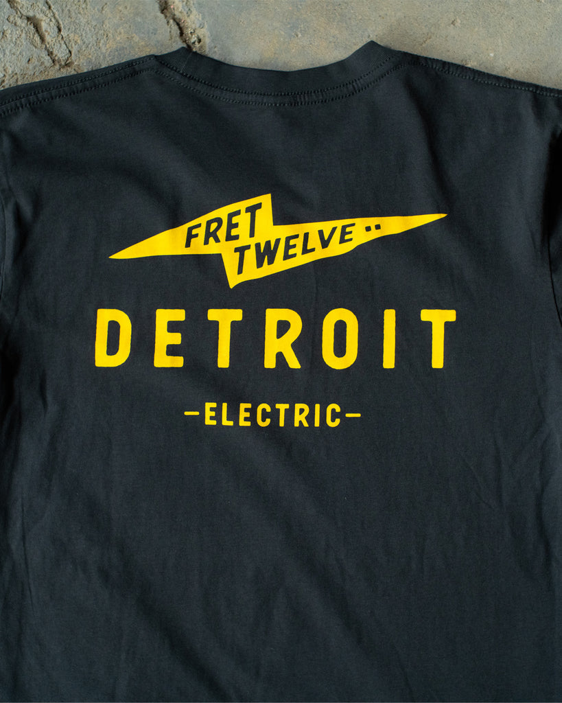 FRET TWELVE ELECTRIC DETROIT BOLT TEE - COAL