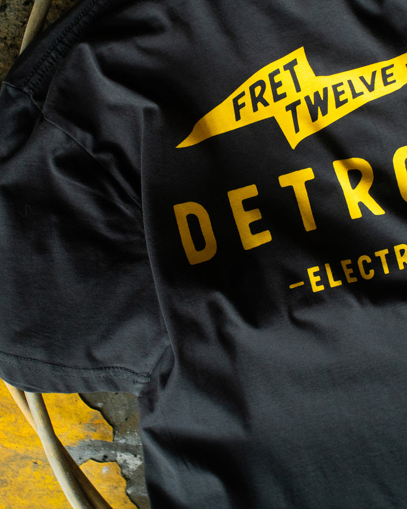 FRET TWELVE DETROIT BOLT TEE FRONT - COAL