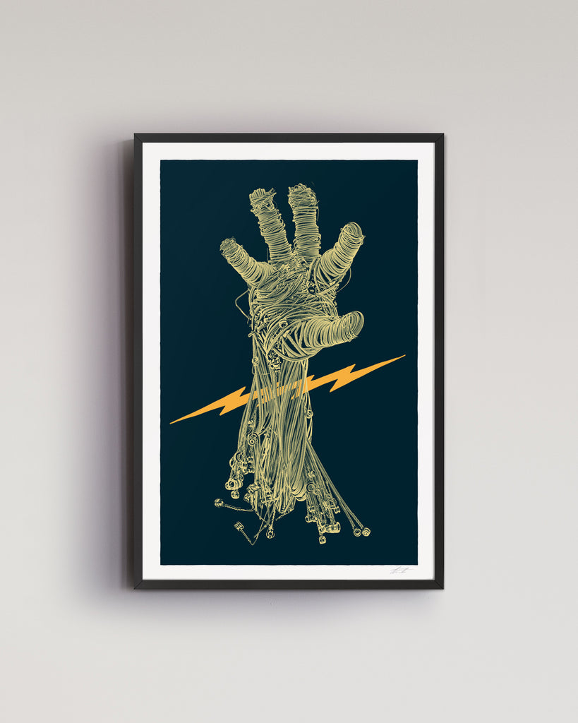 Framed The Picking Hand art print full view