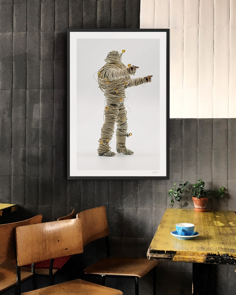 Framed Resonance 19 art print in scene