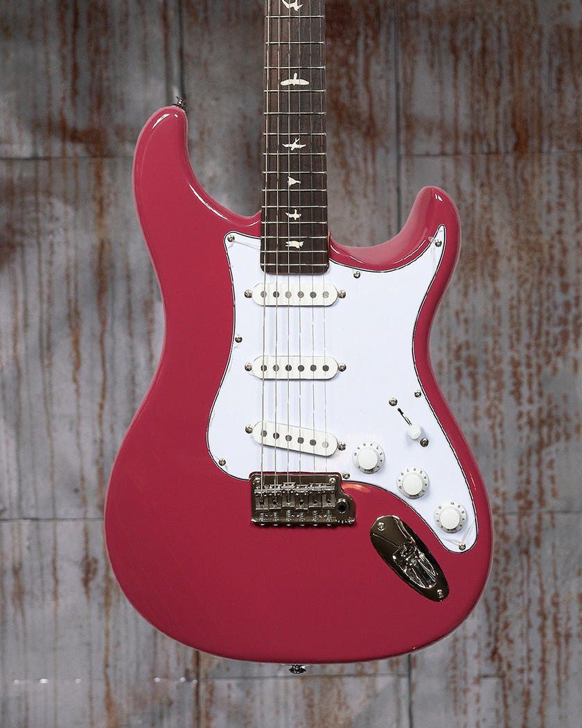 PRS SE Silver Sky - Dragon Fruit Red