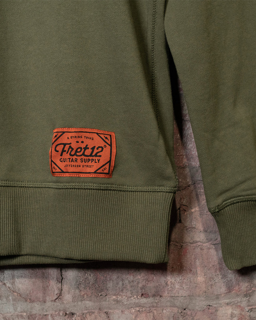 FRET12 STRING THING CREWNECK - ARMY