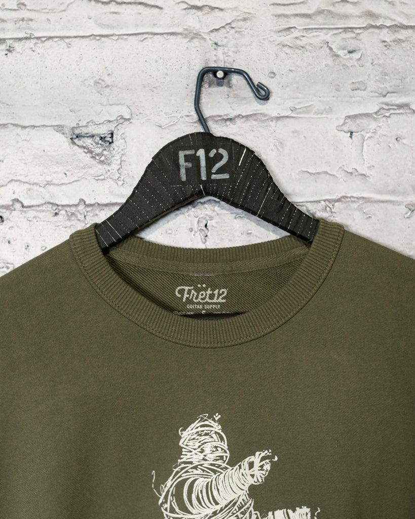 FRET12 STRING THING CREWNECK - ARMY