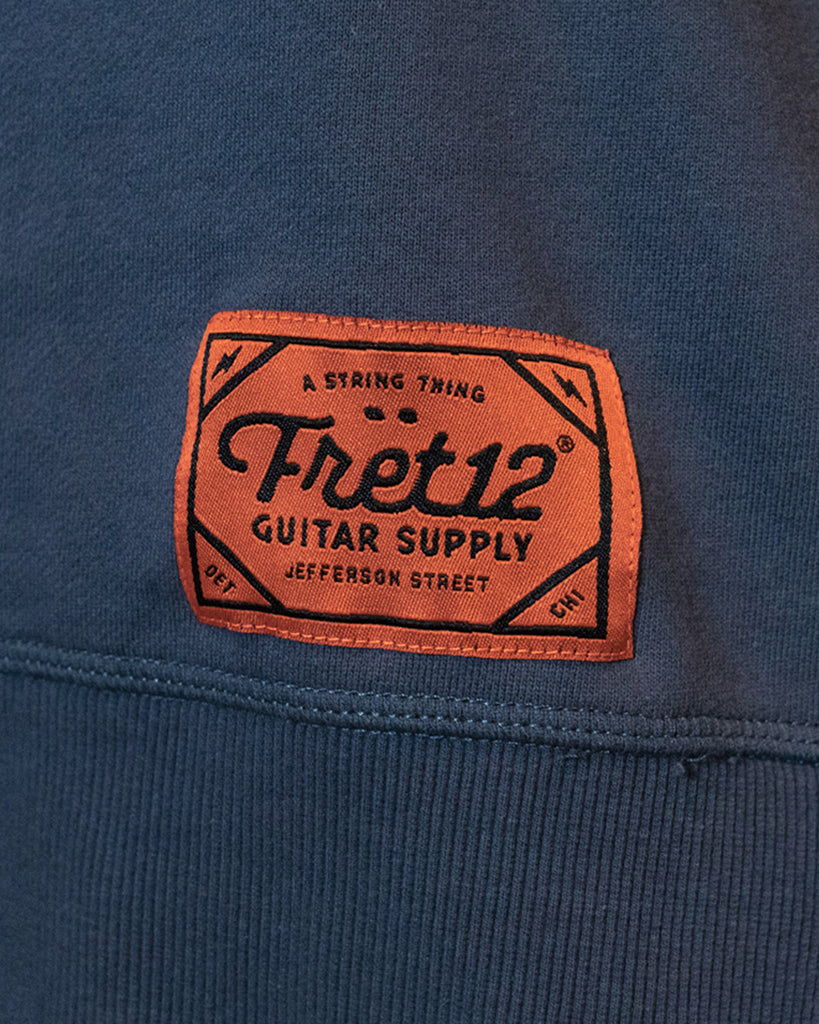 FRET12 STRING THING CREWNECK - PETROL BLUE