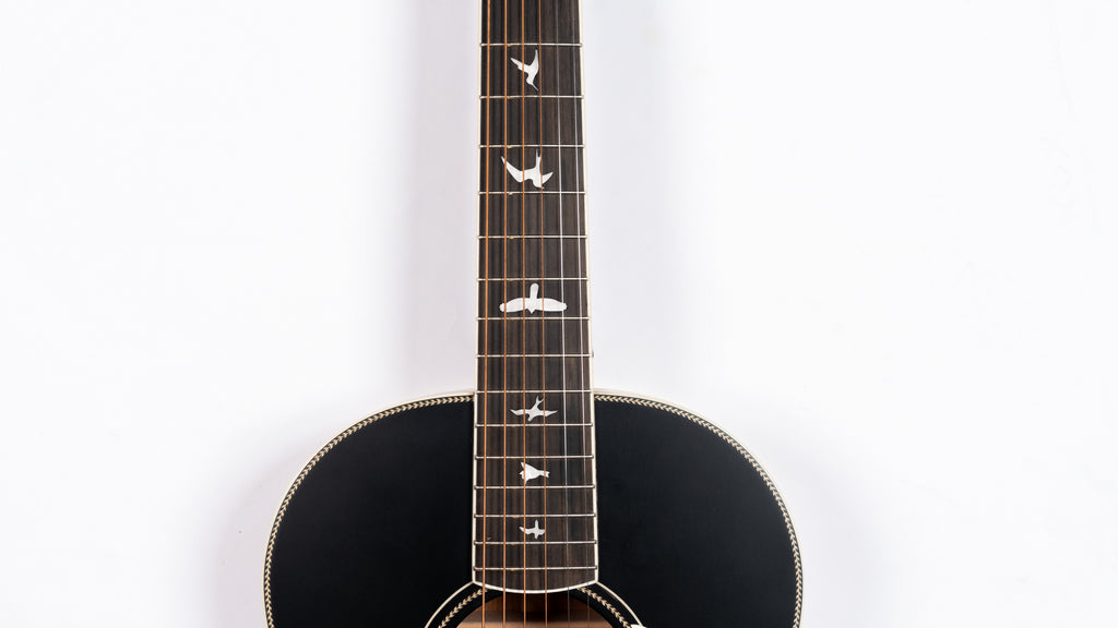 PRS SE P20E Acoustic/Electric In Matte Black - Black Tuners