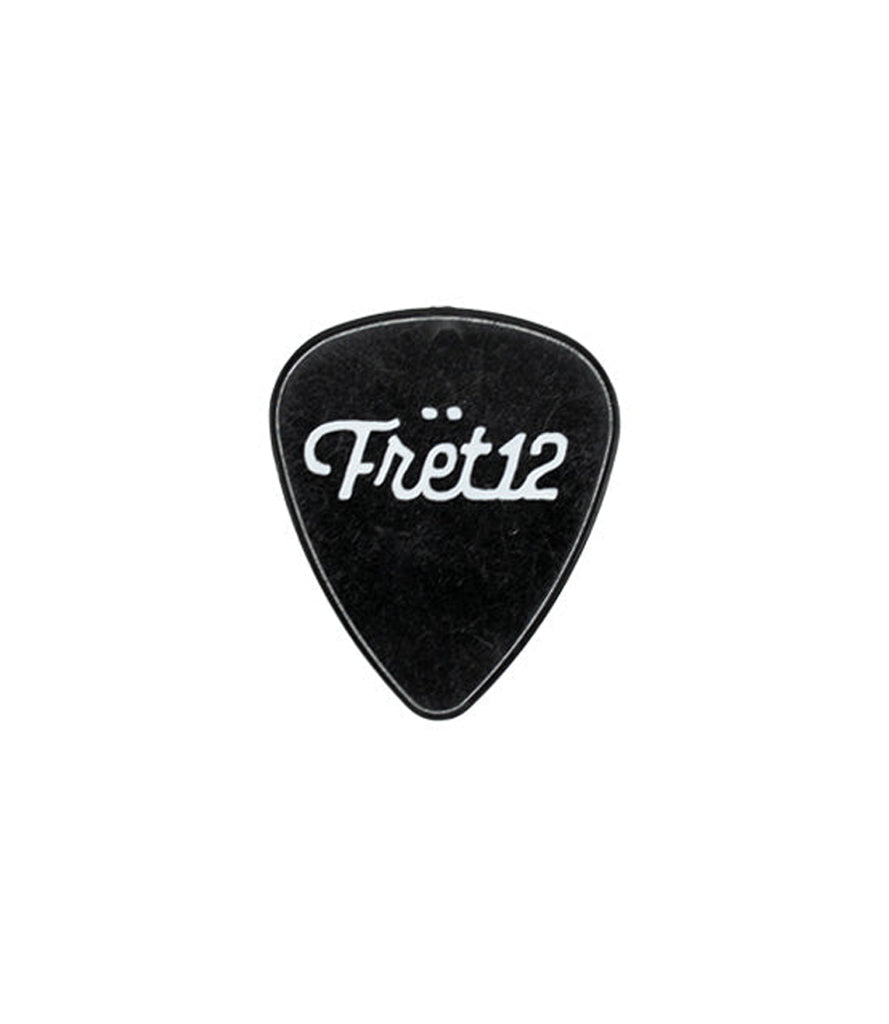 FRET12 GUITAR PICK PACK - SCRIPT LOGO - BLACK