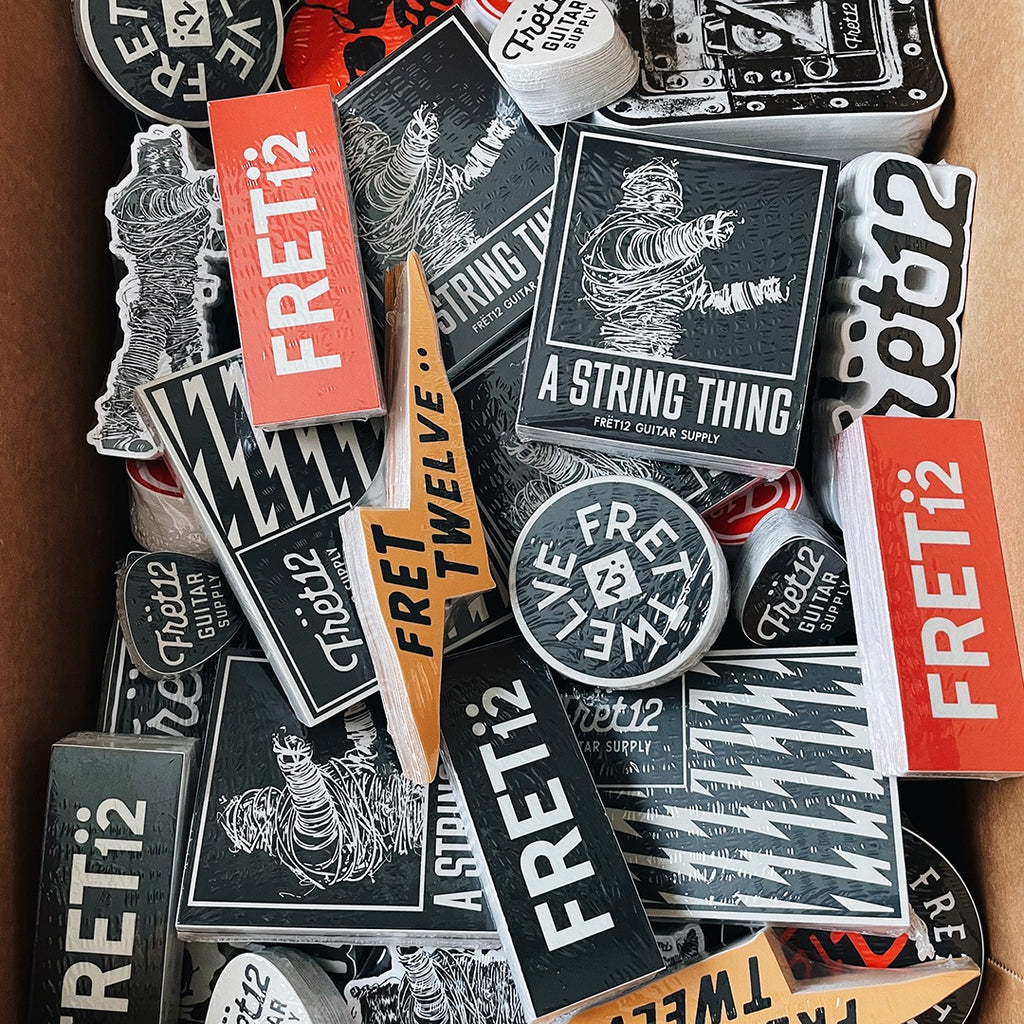 FRET12 OG Logo - Black – STICKER