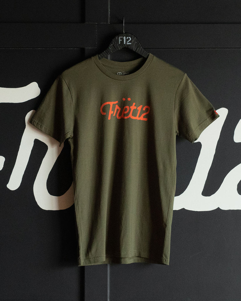 FRET12 SCRIPT LOGO TEE - ARMY