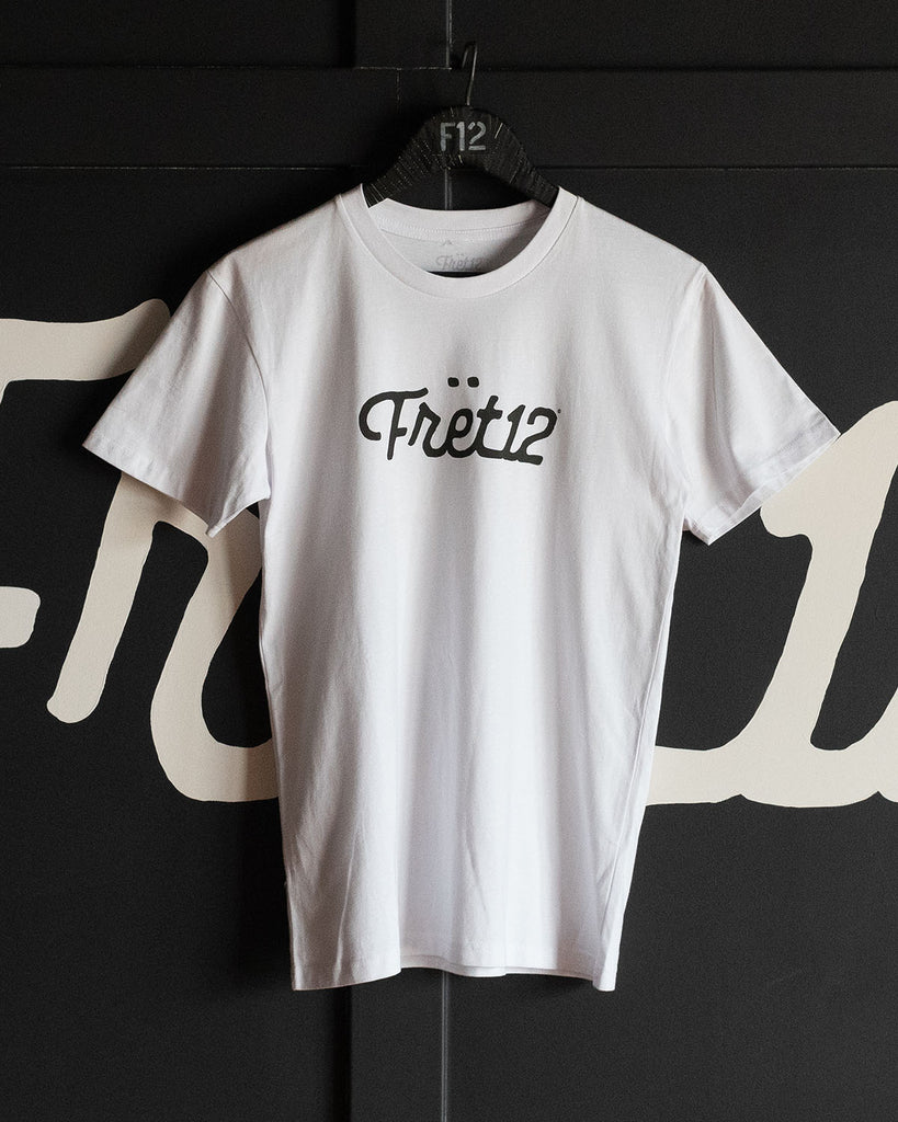 FRET12 SCRIPT LOGO TEE - WHITE