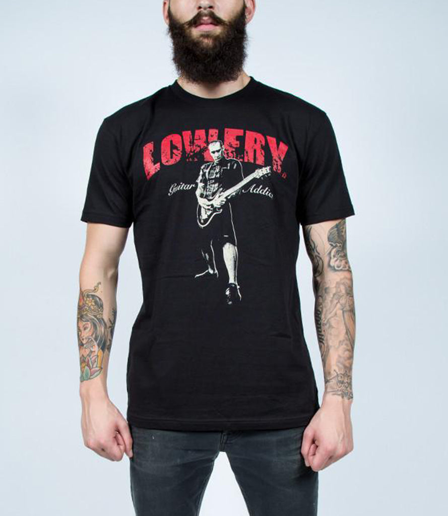 CLINT LOWERY (Sevendust) GUITAR ADDICT TEE – BLACK