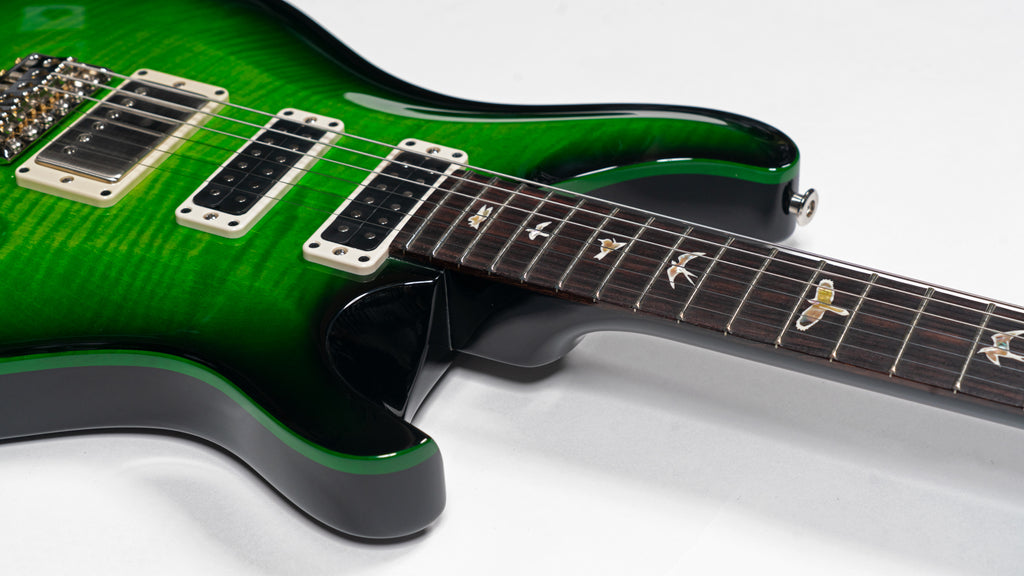 PRS Studio in Eriza Verde Black Burst + Custom Green Binding  *CUSTOM COLOR* (Trem)